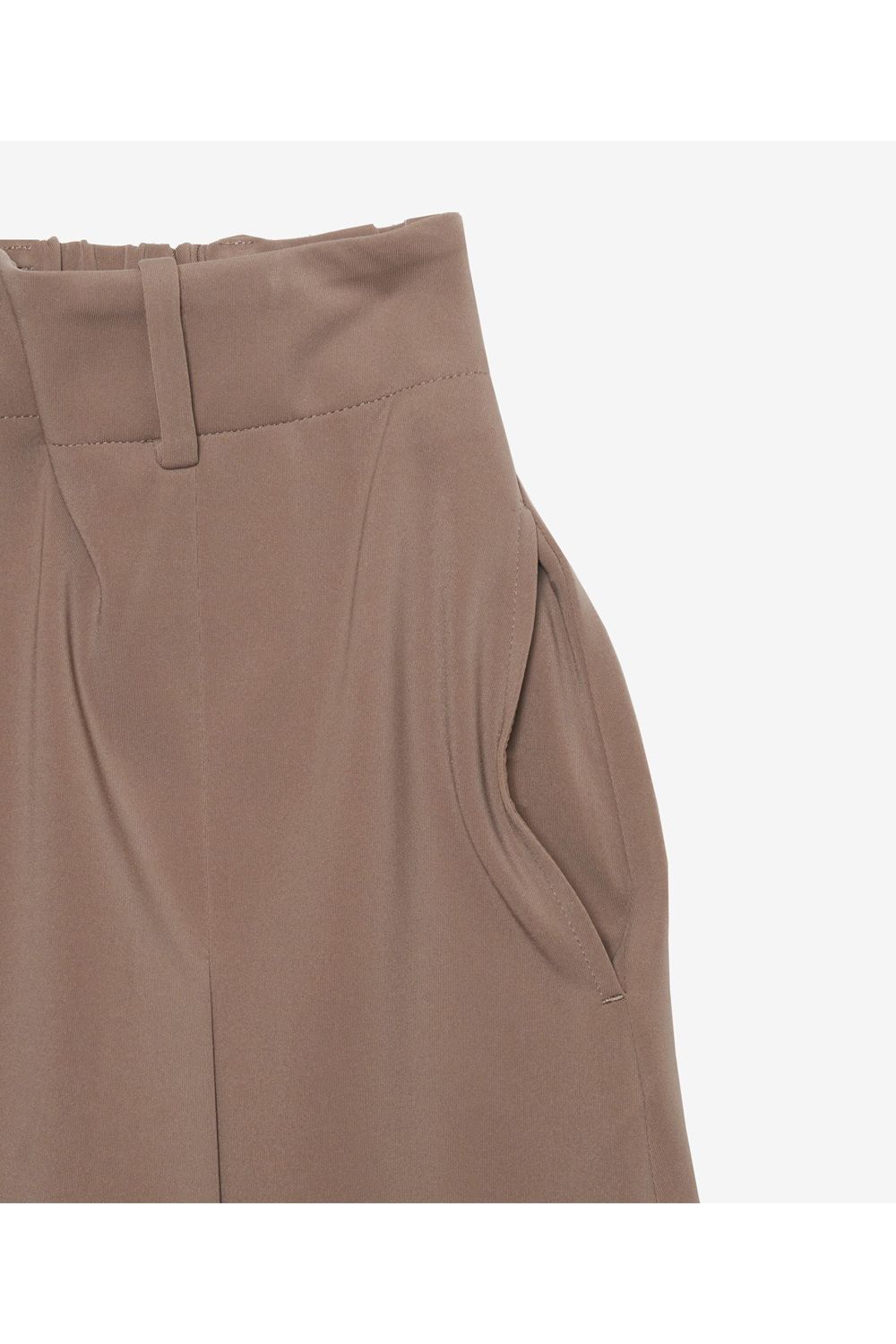 【26SS】【レディース】 BOX PLEATED SKIRT / ボックスプリーツスカート (インナーパンツ一体型) (ブラウン)