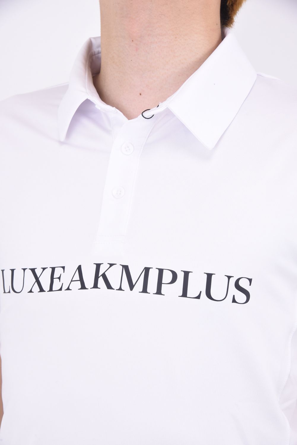 BASIC LOGO POLO SHIRTS / フロントロゴ 半袖ポロシャツ (ホワイト)