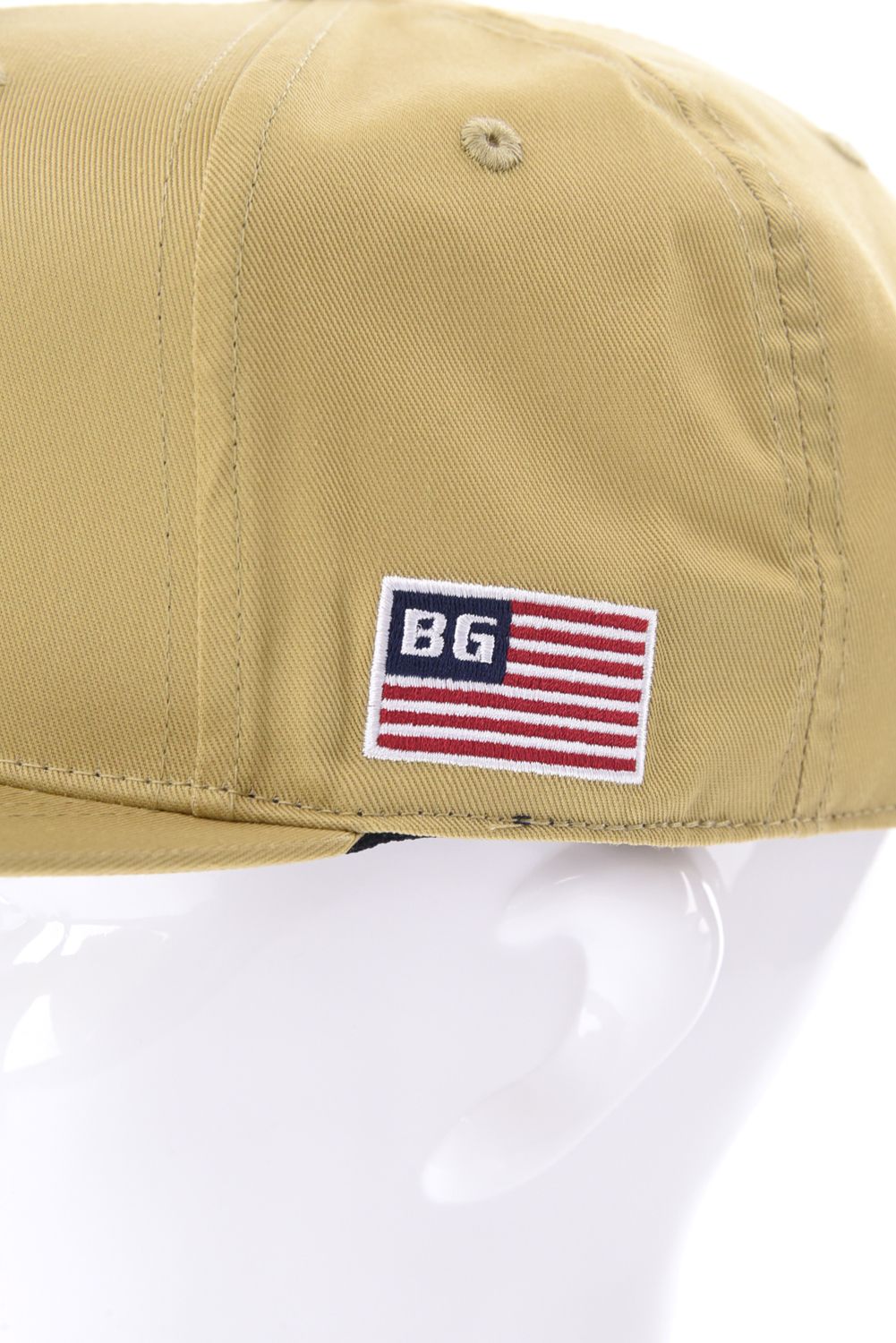 【26SS】 MEN’S BG LOGO FLAT VISOR CAP / BGロゴ フラットキャップ (ベージュ)