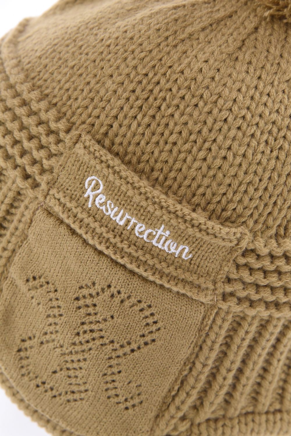 【26AW】 EAR WARMER KNIT CAP / イヤーウォーマー ニットキャップ  (キャメル)