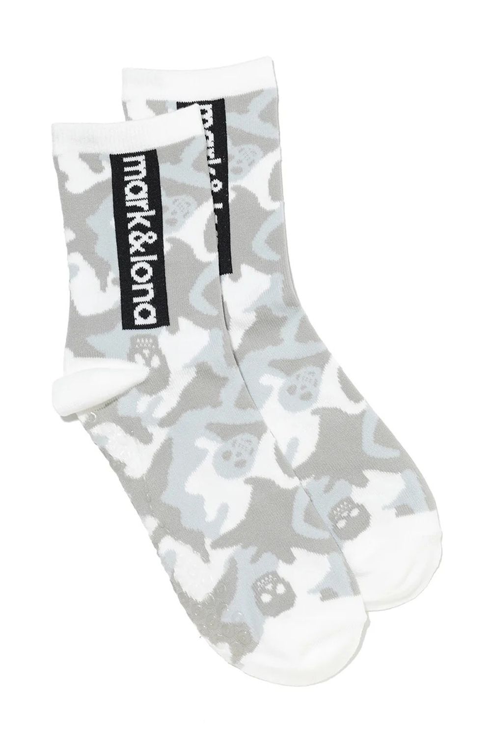 【2026SS 木村拓哉さん着用 VOL.1】 GAUGE CAMO ESSENTIAL CREW SOCKS / オリジナルカモジャカード ボックスロゴ クルーソックス (ホワイト)