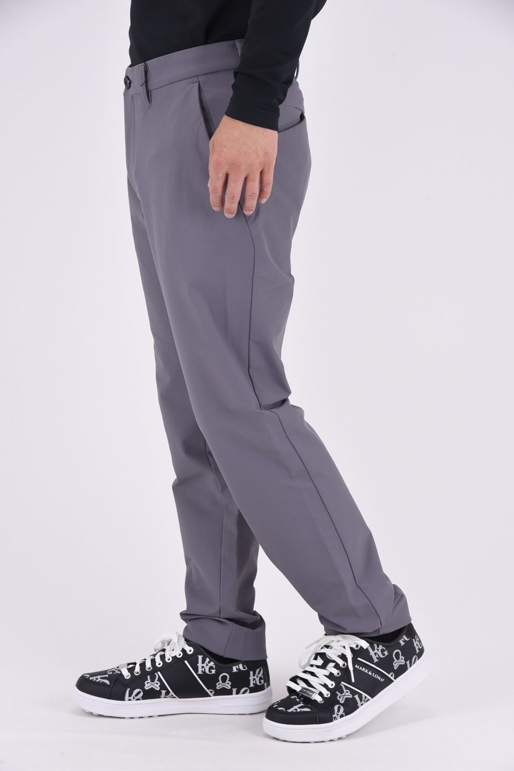 【25AW】 防風裏起毛ロングパンツ (グレー)