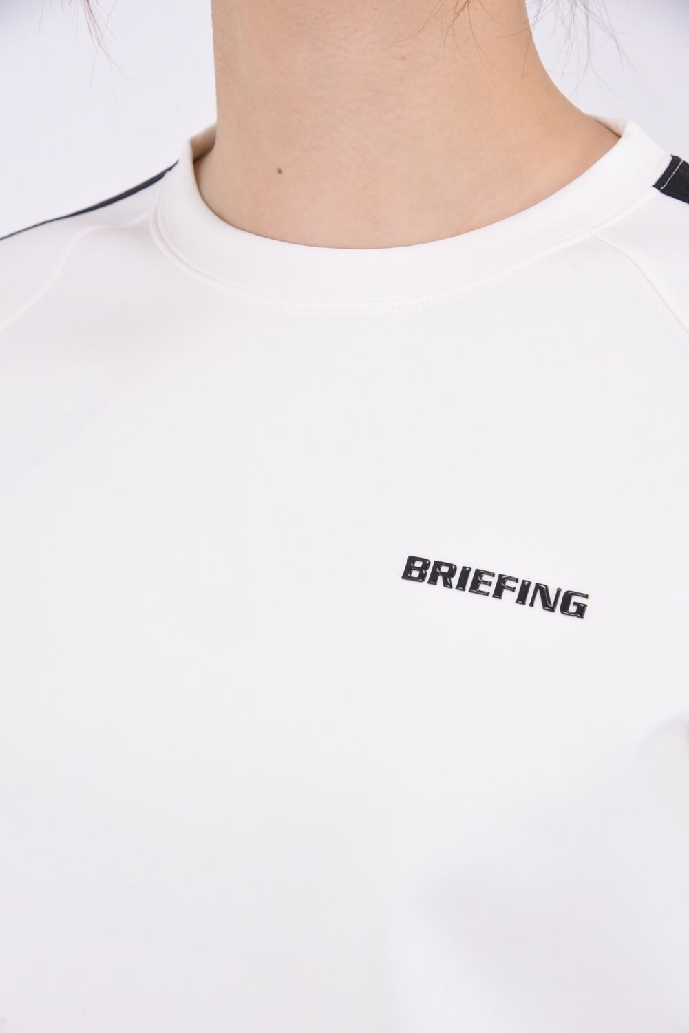 BRIEFING - 【レディース】 WOMENS SIDE LOGO LINE CREWNECK / サイド