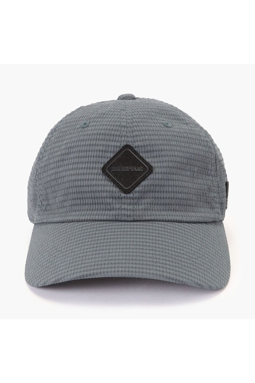 【26SS】 MEN’S SEERSUCKER CAP / シアサッカー ダイヤモンドロゴ キャップ (チャコール)