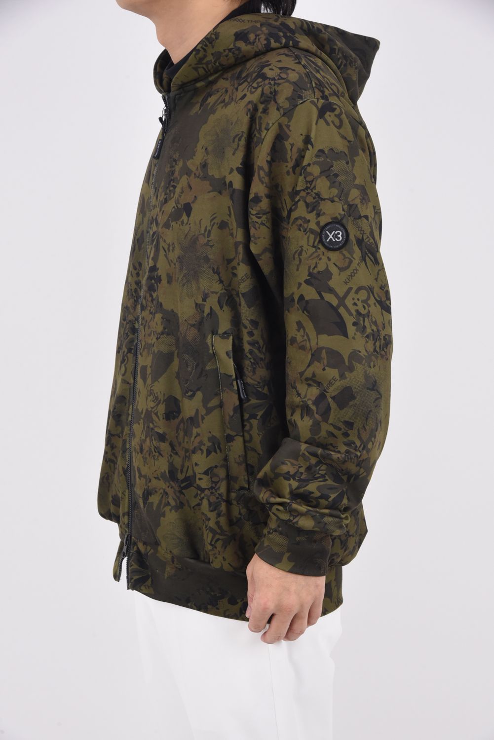 【期間限定ポイント10倍】【25AW】 FLOWER CAMO FULL ZIP HOODIE / フラワーカモ フルジップパーカー (カーキ)