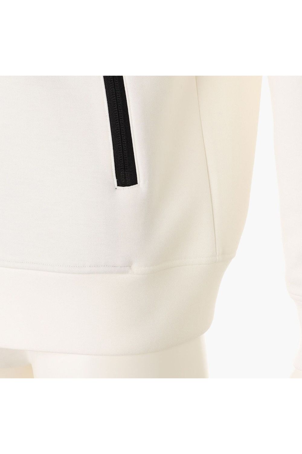 【26AW】 MEN’S WARM LINE PARKA / ダンボールニット サイドライン ジップアップパーカー (ホワイト)