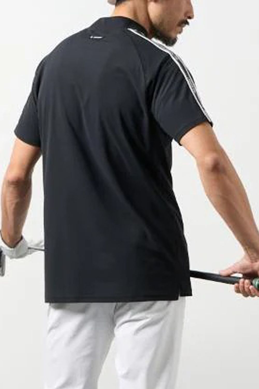 【26SS】 CONCEPT NOTES TAPING MOCK NECK / カノコ素材 デザインテープ モックネックTシャツ (ブラック)