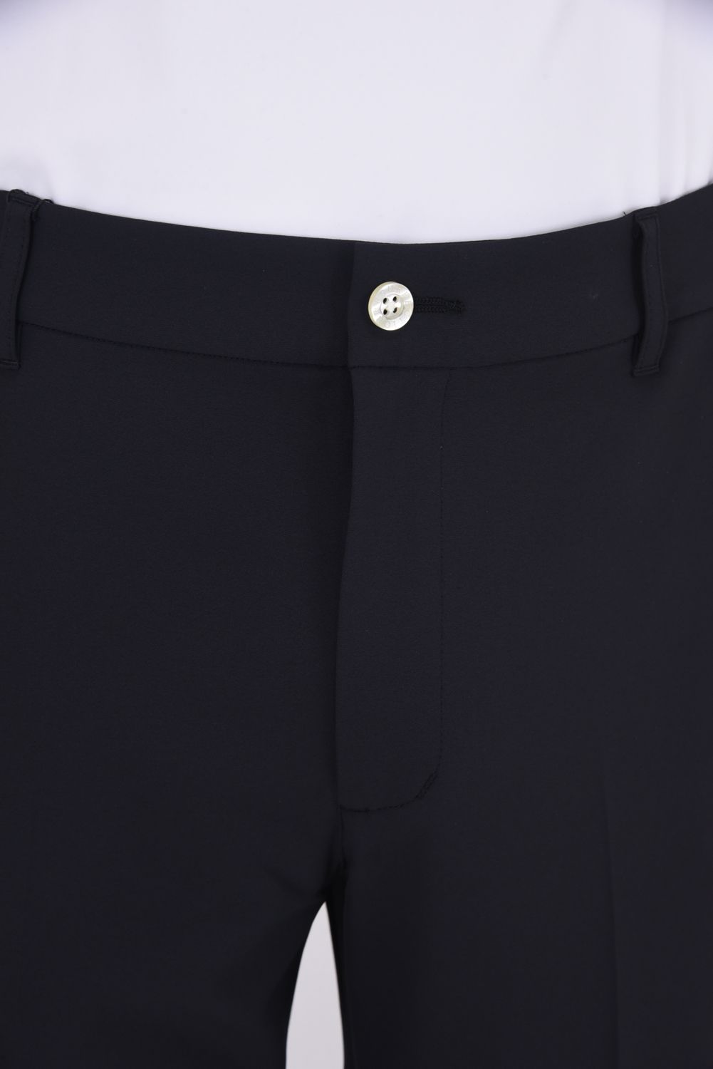 【25AW】 BASIC LONG PANTS / ベーシック センタープリーツ ロングパンツ (ブラック)*