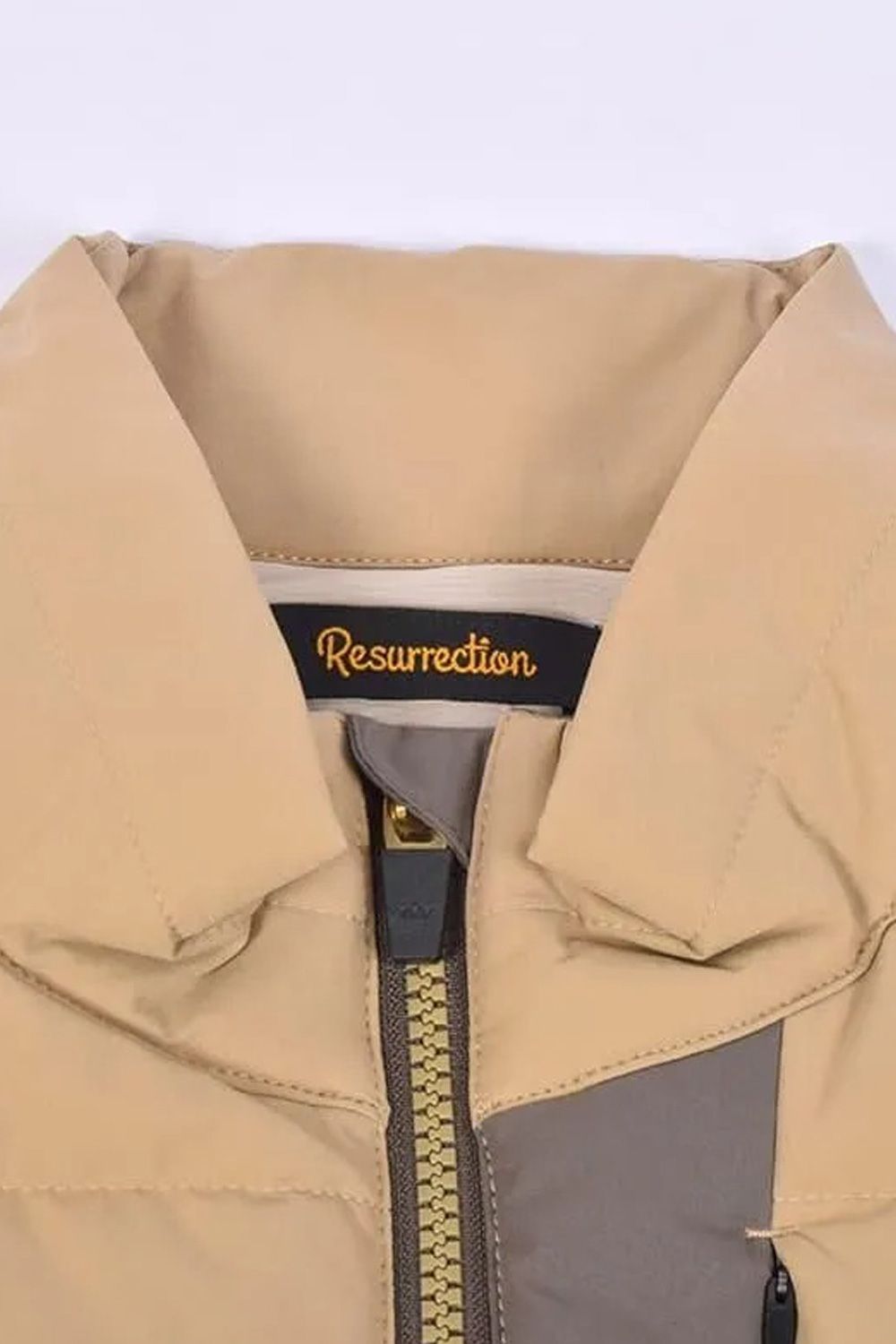 【25AW】 TWO-TONE PADDED VEST / 2トーン パデット ベスト (ベージュ/カーキブラウン)*