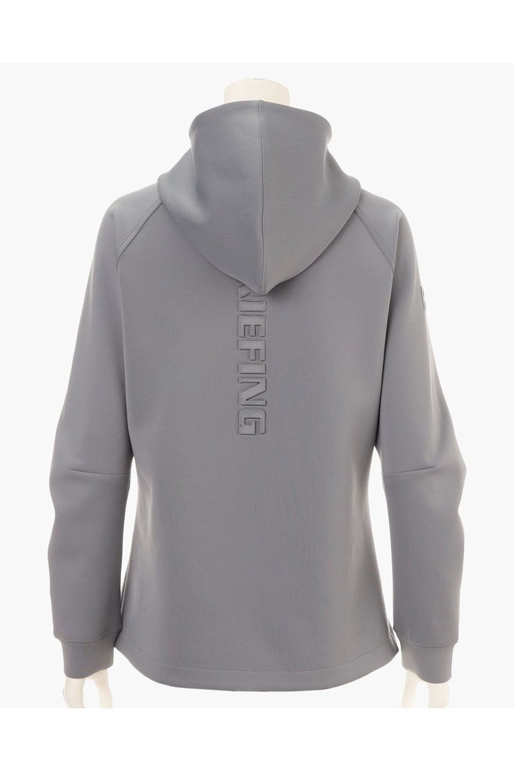 【26SS】【レディース】 WOMEN’S 3D LOGO PARKA / 3Dエンボスロゴ ストレッチジャージ ジップアップパーカー (グレー)