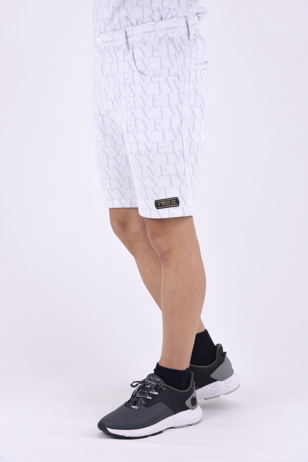 V12 - 【V TWELVE LUX】 LX ALL LETTER SHORTS / ロゴ総柄 ショート 