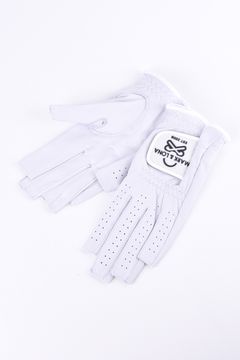 【26SS】【レディース】 EVER BREATHABLE LEATHER NAIL CUT GLOVE / ラムレザー ブランクスカルロゴ 両手用ネイルカットグローブ (ホワイト)