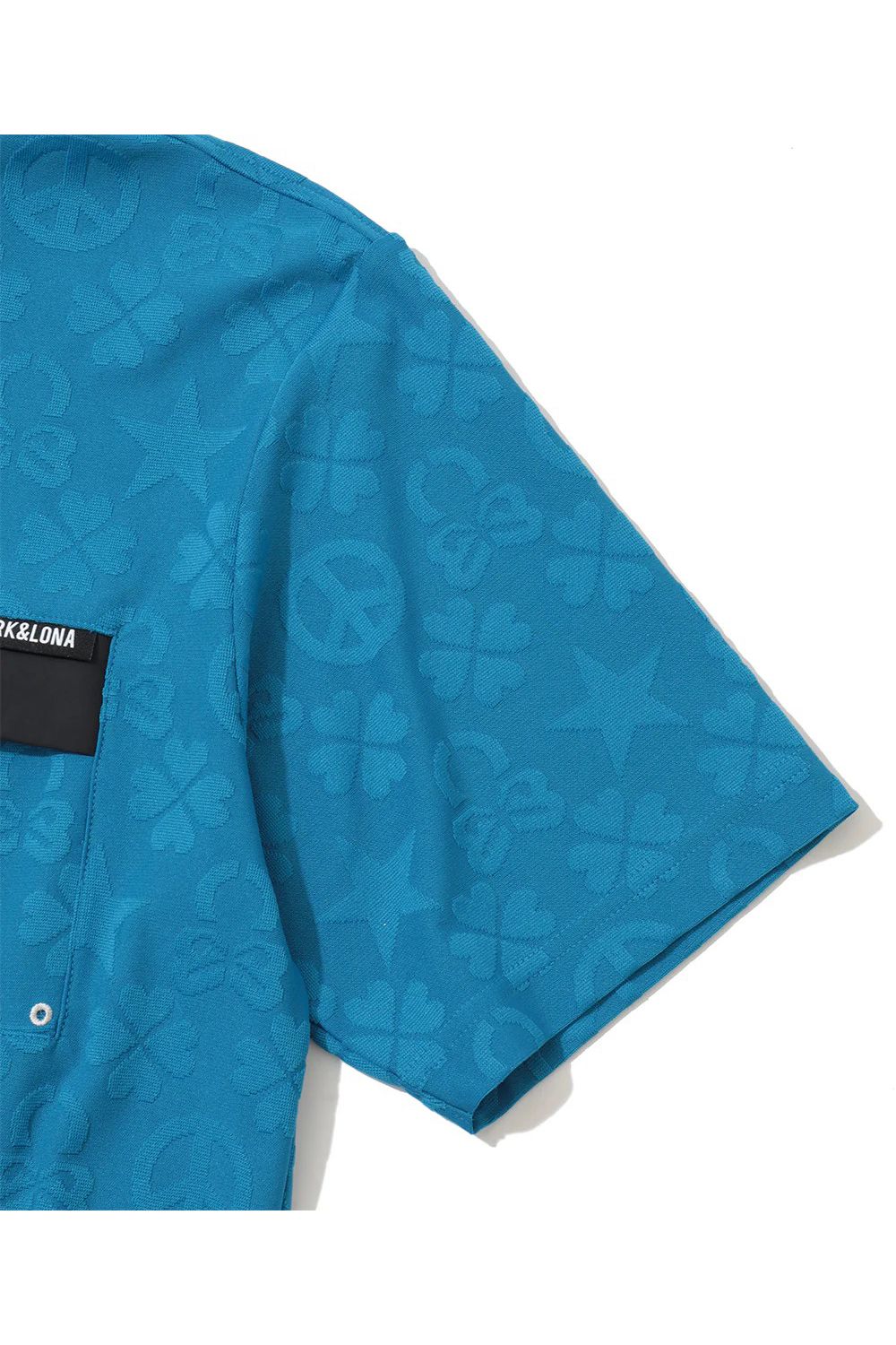 【26SS】 IMPERIAL JACQUARD MOCK TEE / モノグラムパターンジャカード パッチポケット モックネックTシャツ (ブルー)