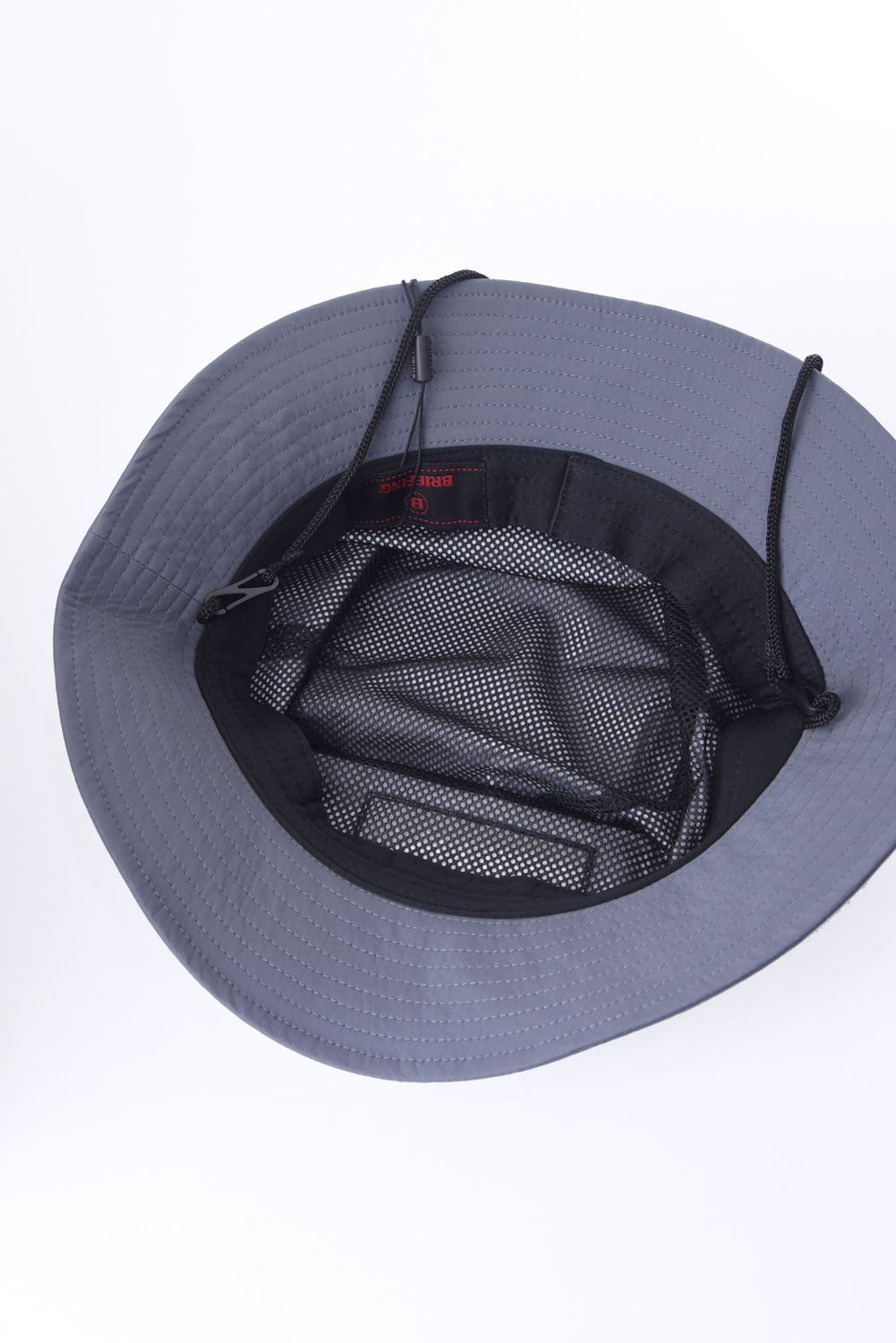 MS WATERPROOF HAT / 刺繍ロゴ  ウォータープルーフ サファリハット (グレー)