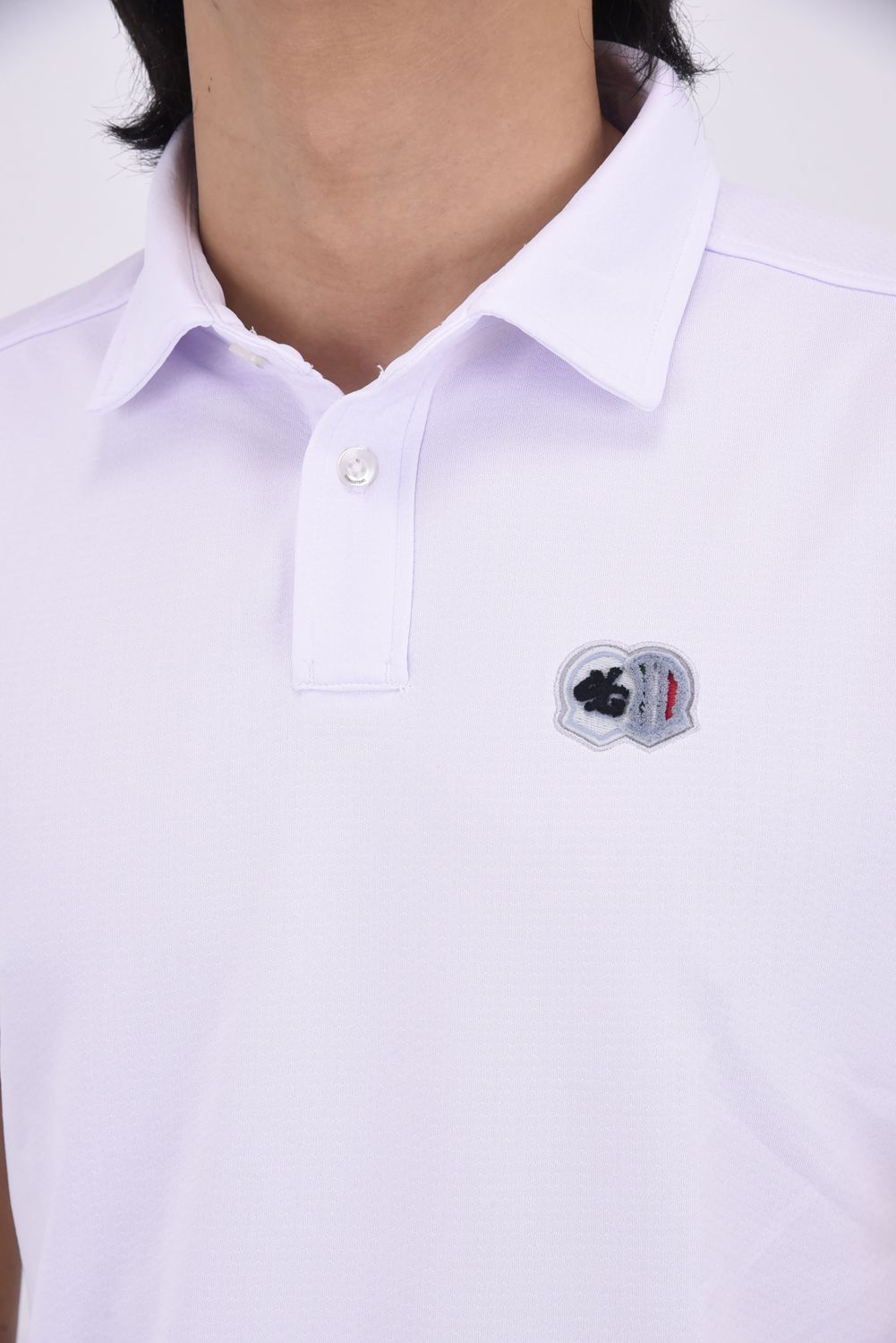 【26SS】 WAVE JQ BACK PRINT POLO / ウェーブ ジャカード バックプリント ポロシャツ (ホワイト)