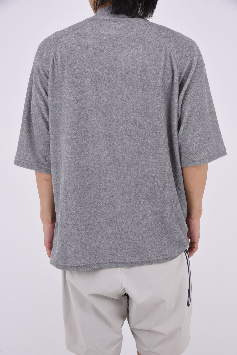 【26SS】 3.6PILE Mockneck SS / 3.6パイル モックネックTシャツ (グレー)
