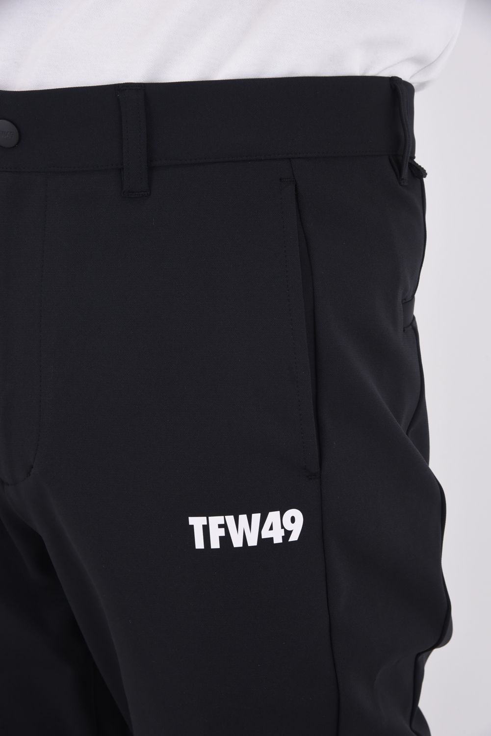 【25AW】 MULTI PURPOSE BLOUSON / ダンボール素材 異素材切り替え ストレッチロングパンツ (ブラック/ブラック)