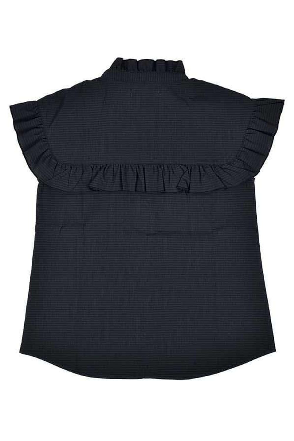 【25SS】【レディース】 WOMENS DOT AIR FRILLED BLOUSE / ドットエアー フリルブラウス (ブラック)*