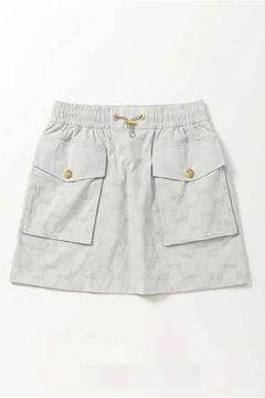 【25AW】【レディース】FLOCKY STRETCH SKIRT / フロッキー ストレッチ スカート (ライトグレー)