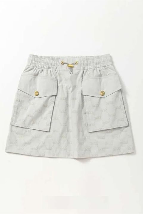 【25AW】【レディース】FLOCKY STRETCH SKIRT / フロッキー ストレッチ スカート (ライトグレー)