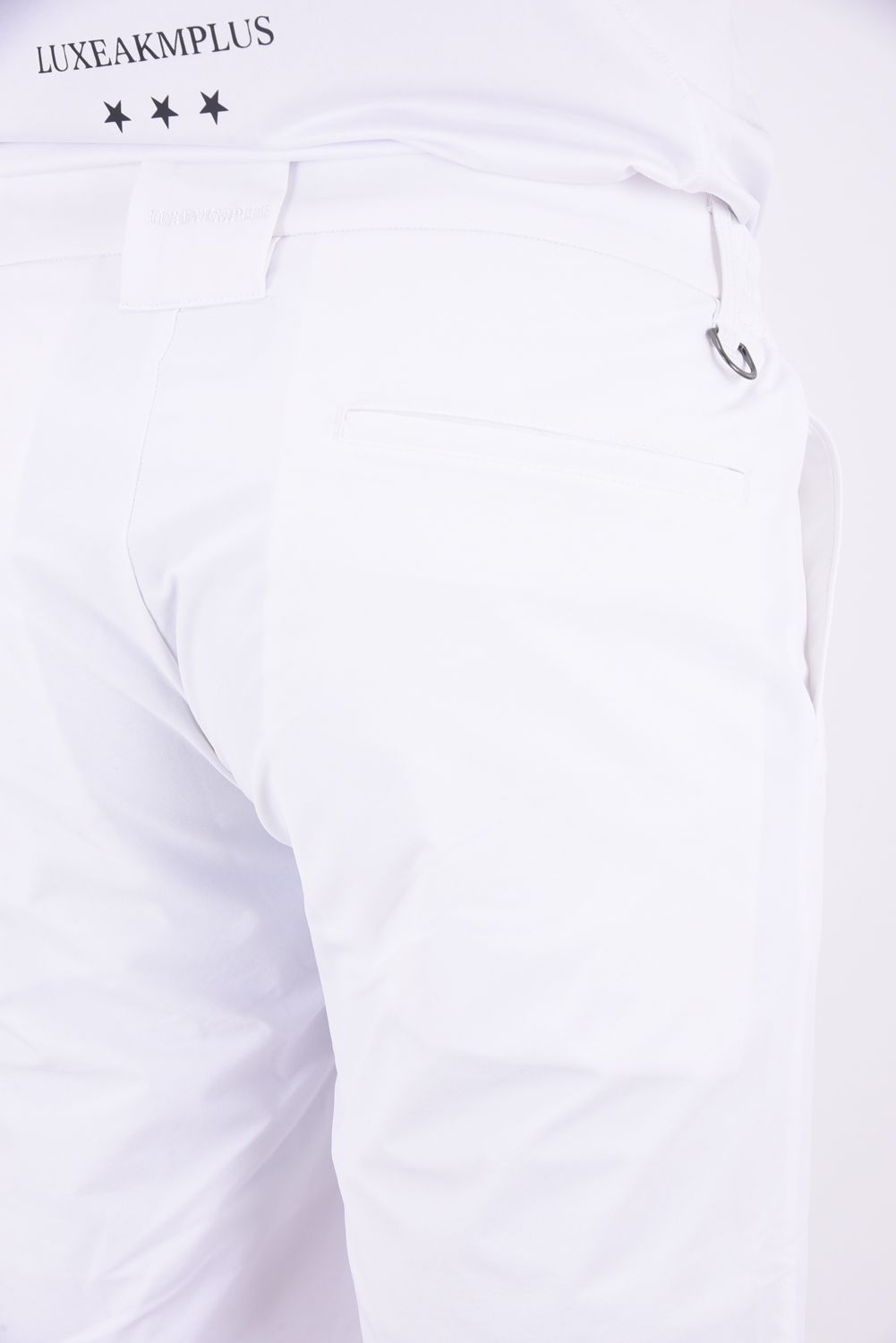 SUPER STRETCH LOGO SHORT PANTS /  スーパーストレッチ ロゴ ショートパンツ (ホワイト)