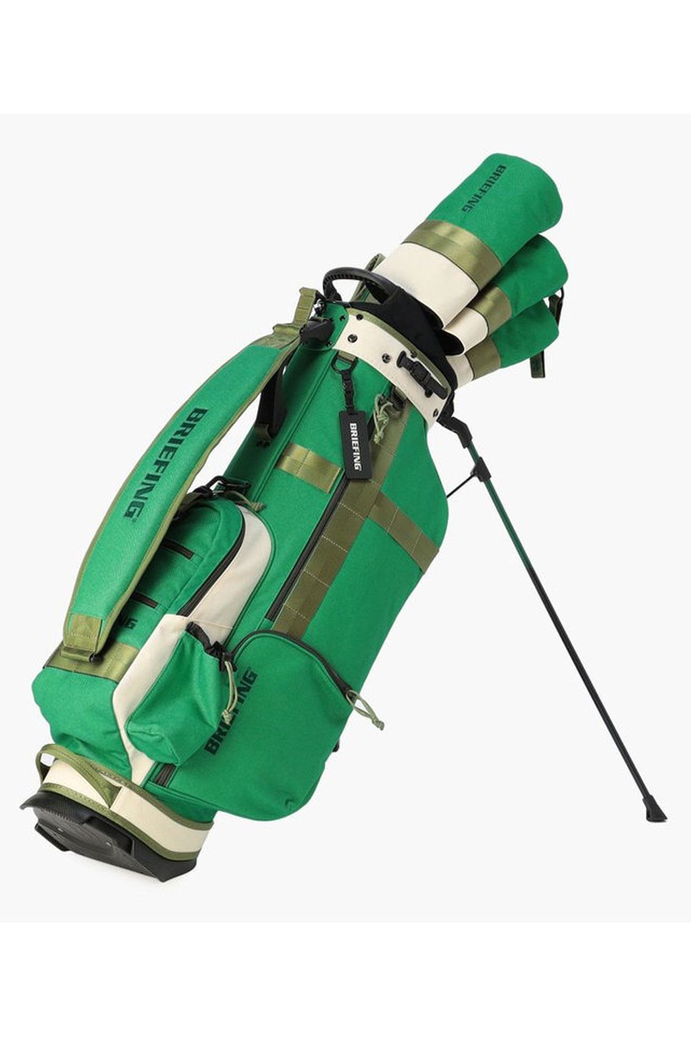 【銀行振込・代金引換不可】【返品・交換不可】 CR-8 #02 / スタンドタイプ キャディバッグ (グリーン/アイボリー)