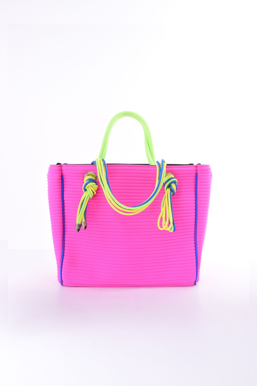 CLEAT TOTE mini TOM0152 / クリート トート ミニバッグ ボーダー （ショックピンク）*