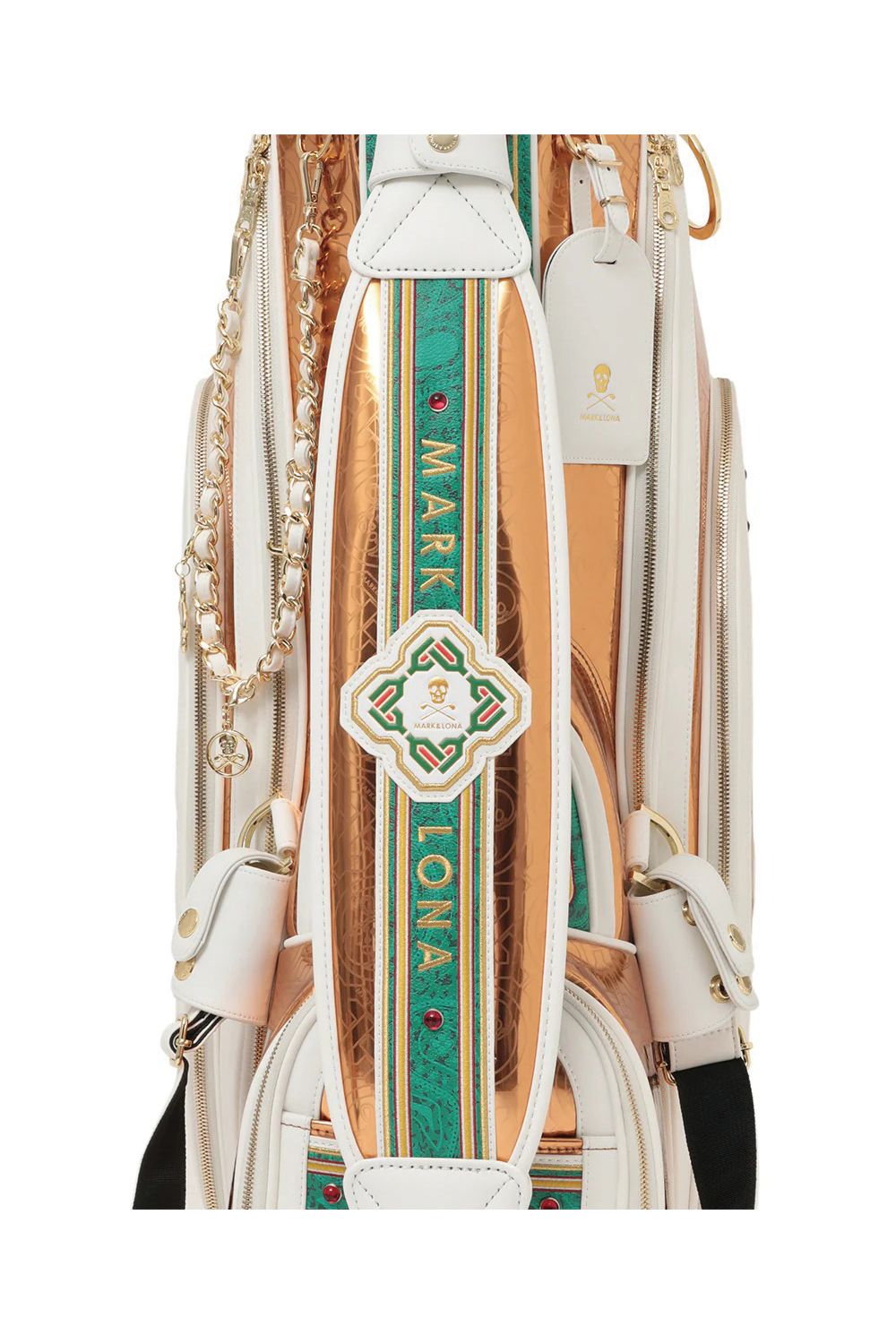 【26SS】【銀行振込・代金引換不可】【返品・交換不可】 STELA CHROME EDITION CADDY BAG / ミラーエナメル アラベスクパターン カートタイプ キャディバッグ (カッパー) (2月18日入荷予定)