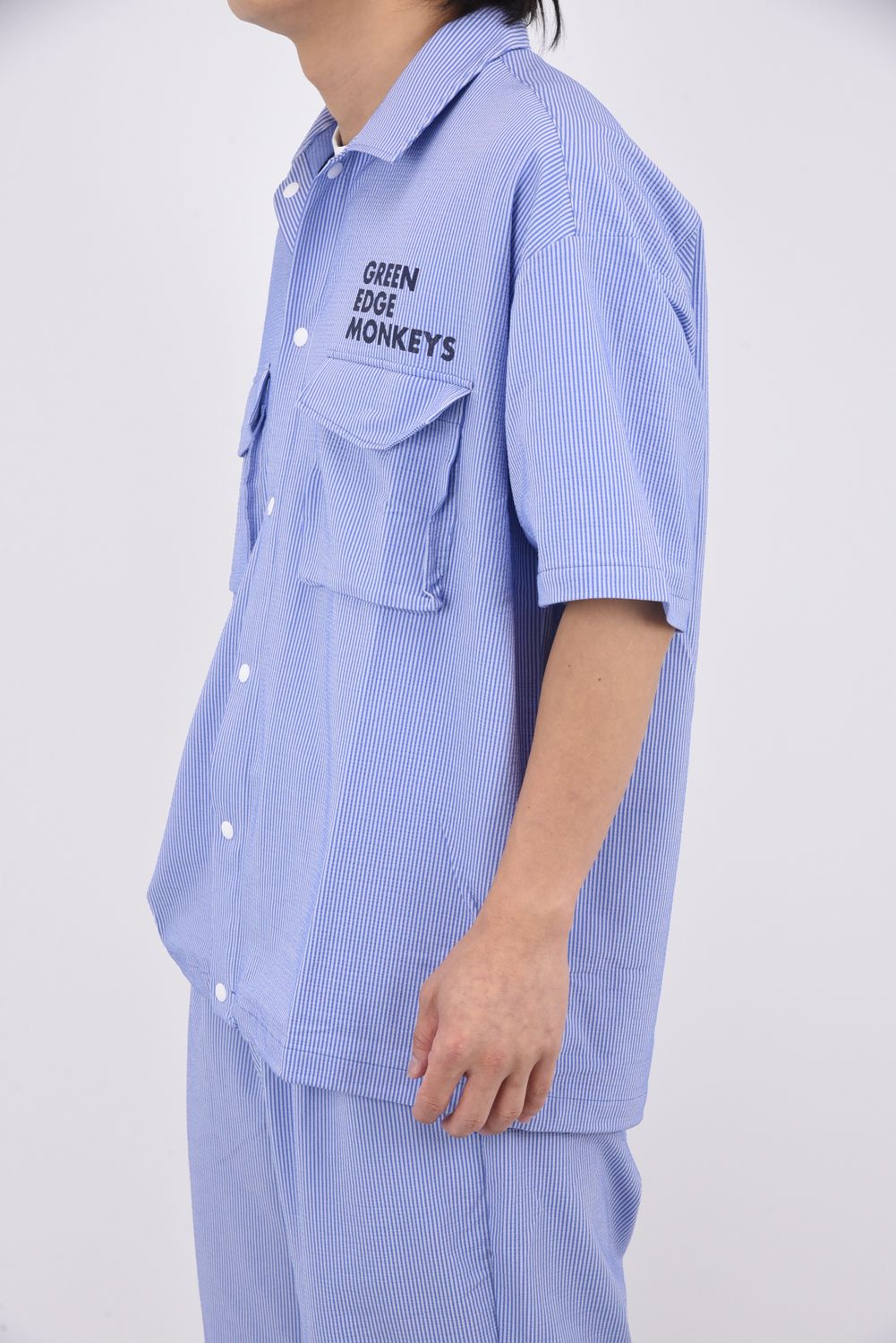 【26SS】 KNIT SOCCER SHIRT / ニットサッカー シャツ （クリアブルー）