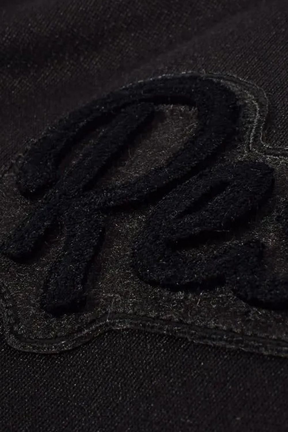 【25AW】 BRUSHED LOGO ZIP-UP HOODIE / ブラッシュロゴ ジップアップ パーカー (ブラック)*