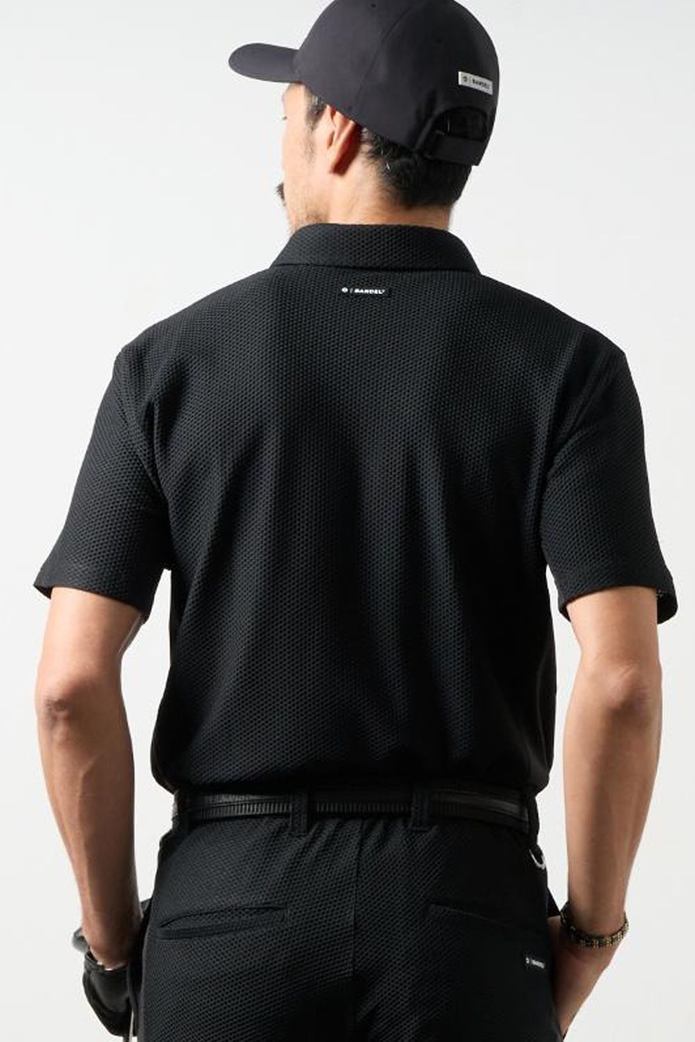 【26SS】 DRY WAFFLE SWITCH POLO / ドライワッフルスウィッチポロシャツ (ブラック)