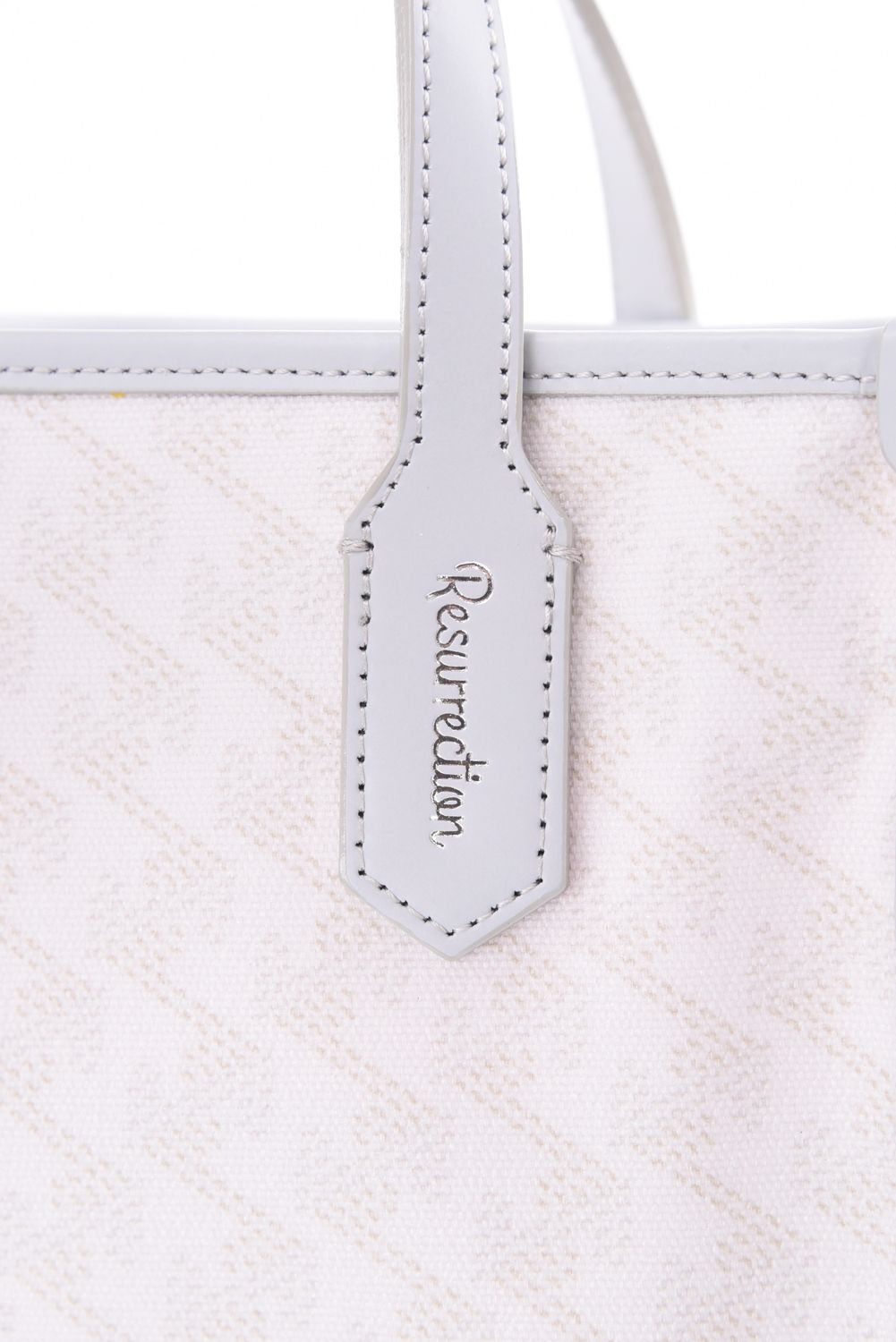 【26SS】  LANIUS SQUARE MINI (ラニウス スクエア ミニ) / ブランドオリジナルテキスタイル カートバッグ （モノホワイト）