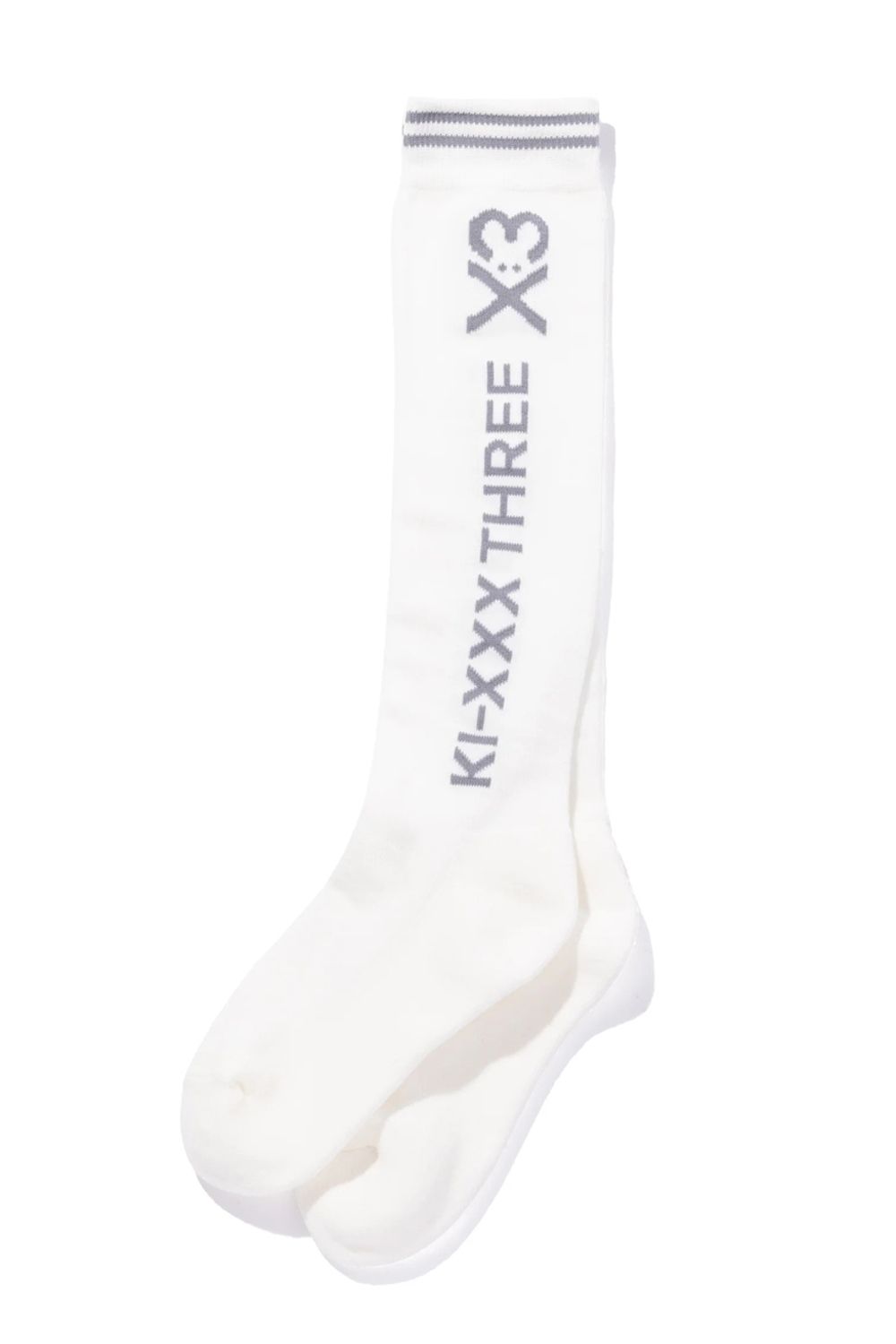 【26AW】【レディース】 KNEE HI SOCKS / ブランドロゴ ニーハイソックス (ホワイト)
