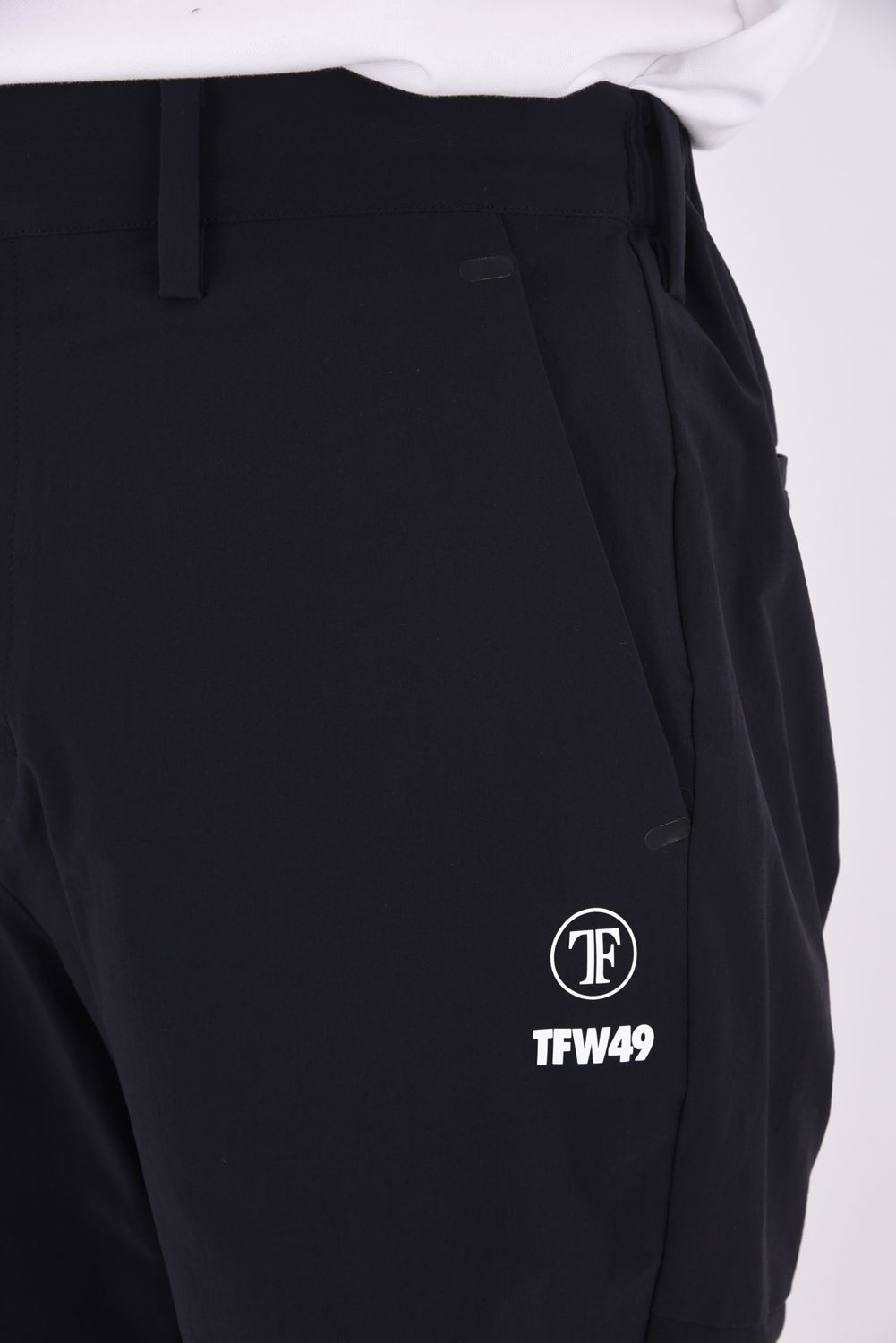 【26SS】 COMBINATION SHORTS / 接触冷感 異素材切り替え ショートパンツ (ブラック)
