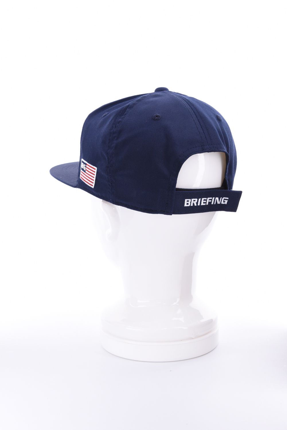 【26AW】 MEN’S BOX LOGO FLAT VISOR CAP / ボックスロゴ刺繍 フラットキャップ (ネイビー)