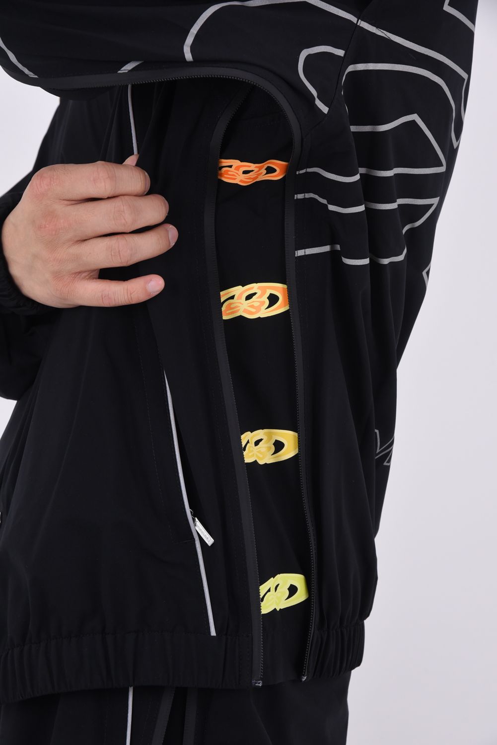 【26SS】 SPINNER PRO FLEX RAIN JACKET / ストレッチナイロンタフタ レインジャケット (薄型ポーチ付き) (ブラック)