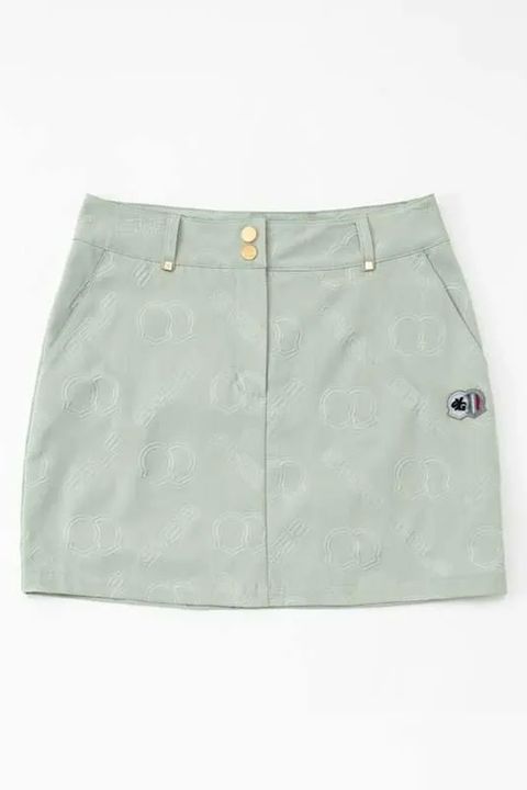 【26SS】【レディース】 EMBOSS SKIRT / エンボス スカート (ライトグリーン)*