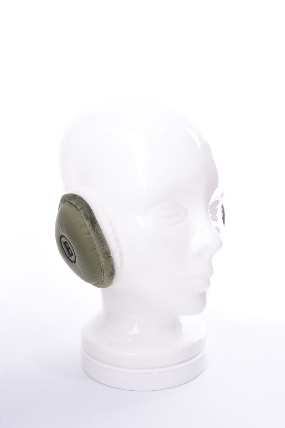 TWILL EAR MUFF / ロゴ ボア イヤーマフ (オリーブ)