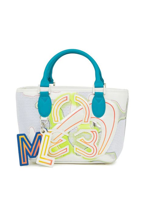 【26SS】 NITRO CAMO PANELED CART BAG / メッシュ生地 マルチカラー パッチワーク 2WAYカートバッグ (ホワイト)