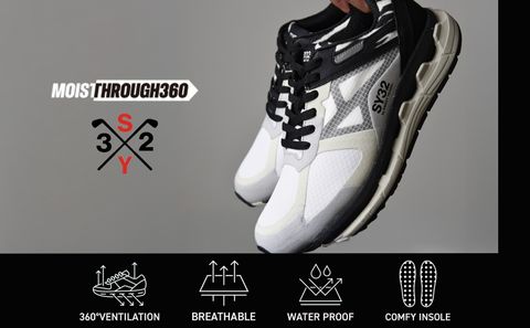 【MOISTHROUGH360×SY32】 足元からスタイルを格上げ！驚愕スペック搭載の次世代型ゴルフシューズ