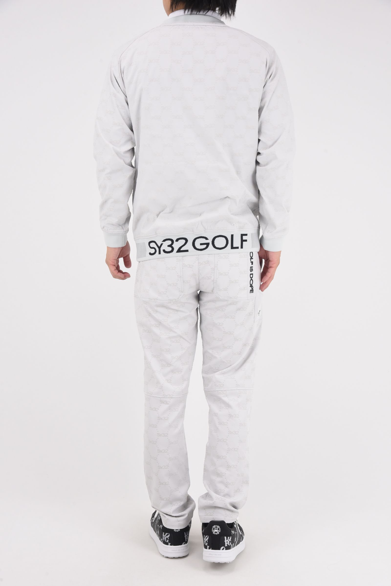 【25AW】 FLOCKY STRETCH LONG PANTS / フロッキーストレッチ ロングパンツ (ライトグレー)