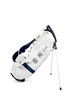 【銀行振込・代金引換不可】【返品・交換不可】 STAND CADDY BAG /  オリジナルワッペン スタンド式キャディバッグ (ニューポートホワイト)
