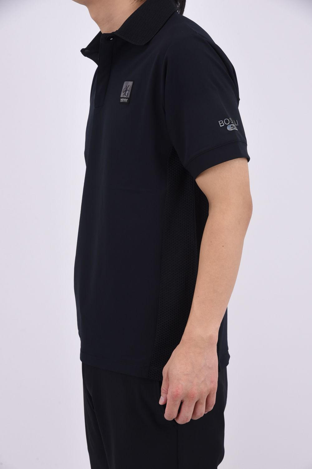 【26SS】 BOSELLI DRY POLO / ドライ ポロシャツ (ブラック)