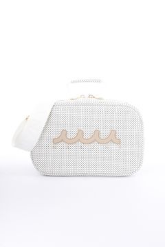 muta - POUCH BAG / パンチング エシカルレザー ポーチバッグ ホワイト 