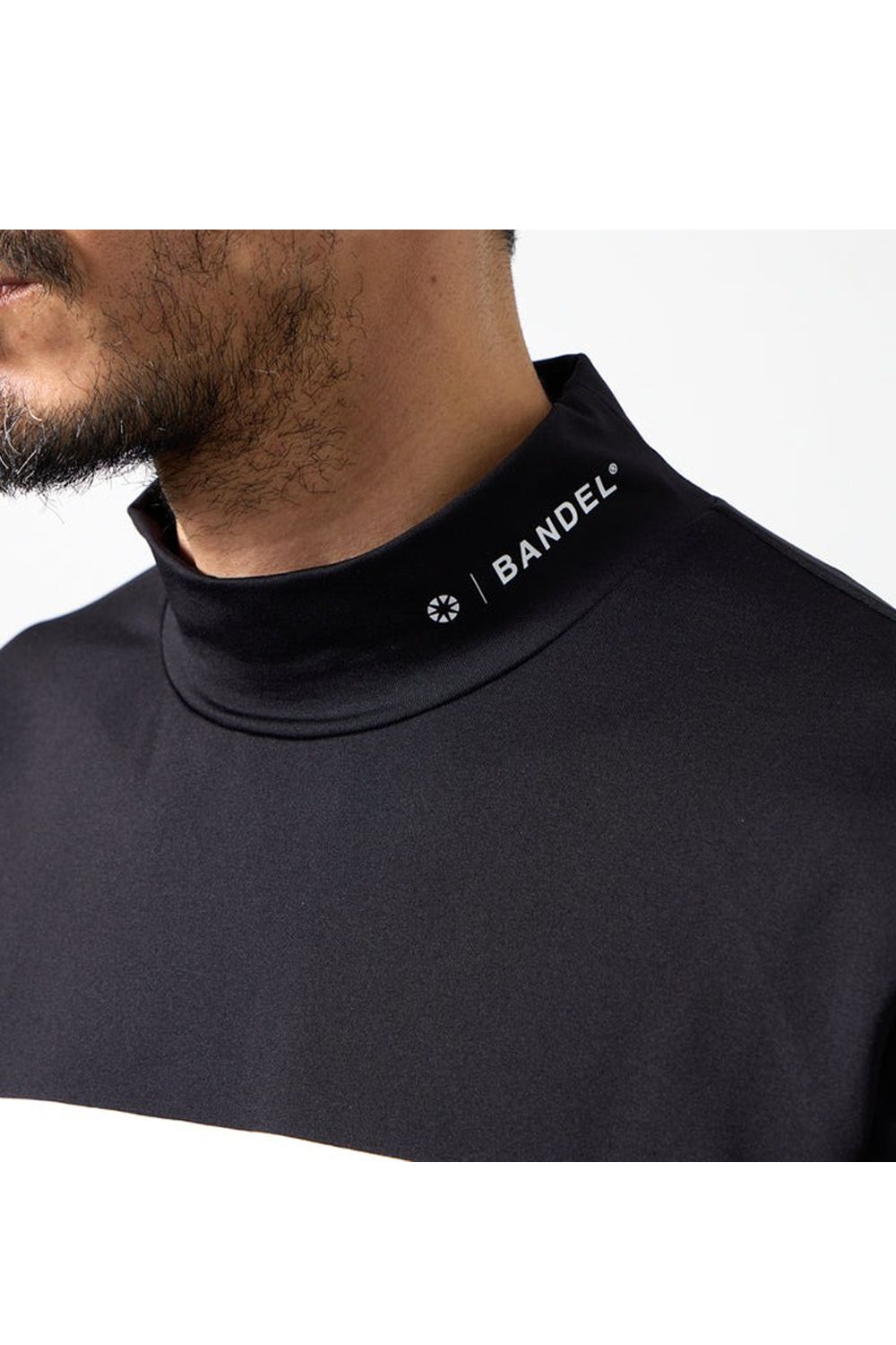 【26AW】 CHEST LINE MOCKNECK SHIRTS / チェストライン 長袖モックネック (ブラック)