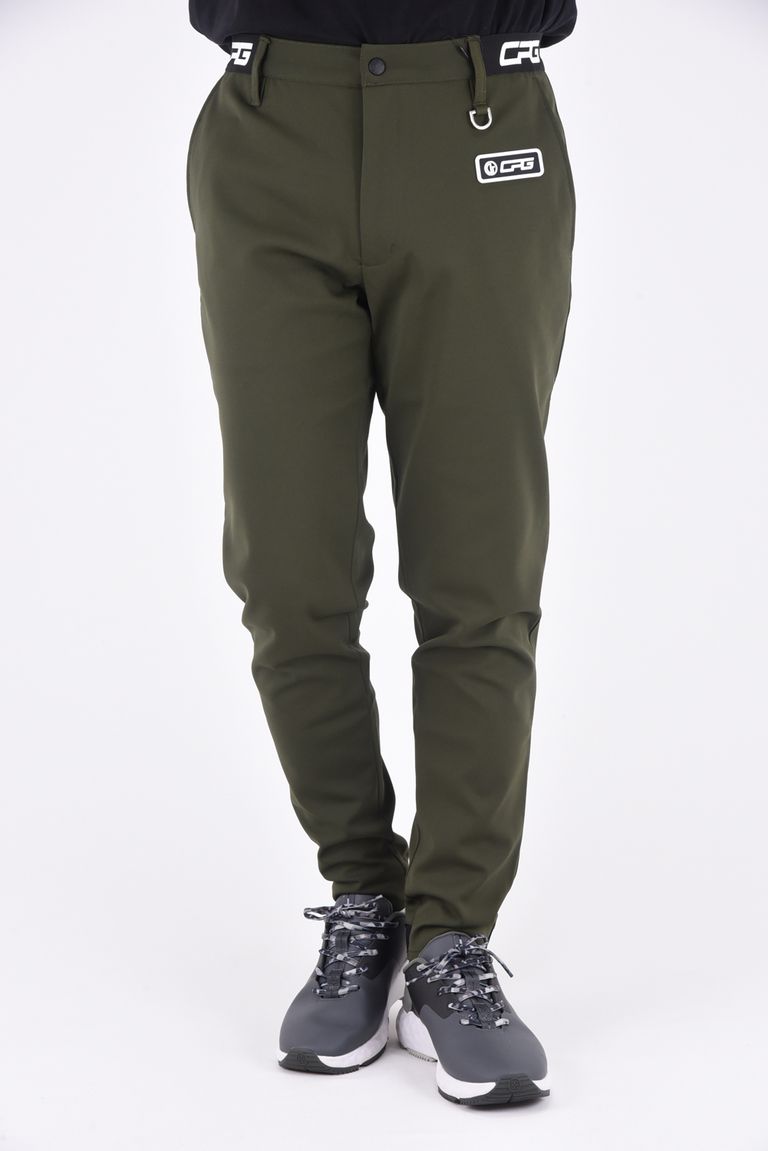 CPG GOLF - BACK FLOWER LOGO TROUSERS / ブランドロゴ刺繍 テーパード 