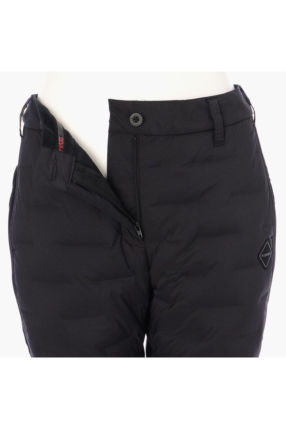 【25AW】【レディース】 WOMEN'S HYBRID DOWN PANTS / ストレッチタフタ ダイヤモンドロゴ ハイブリッドダウンパンツ (ブラック)