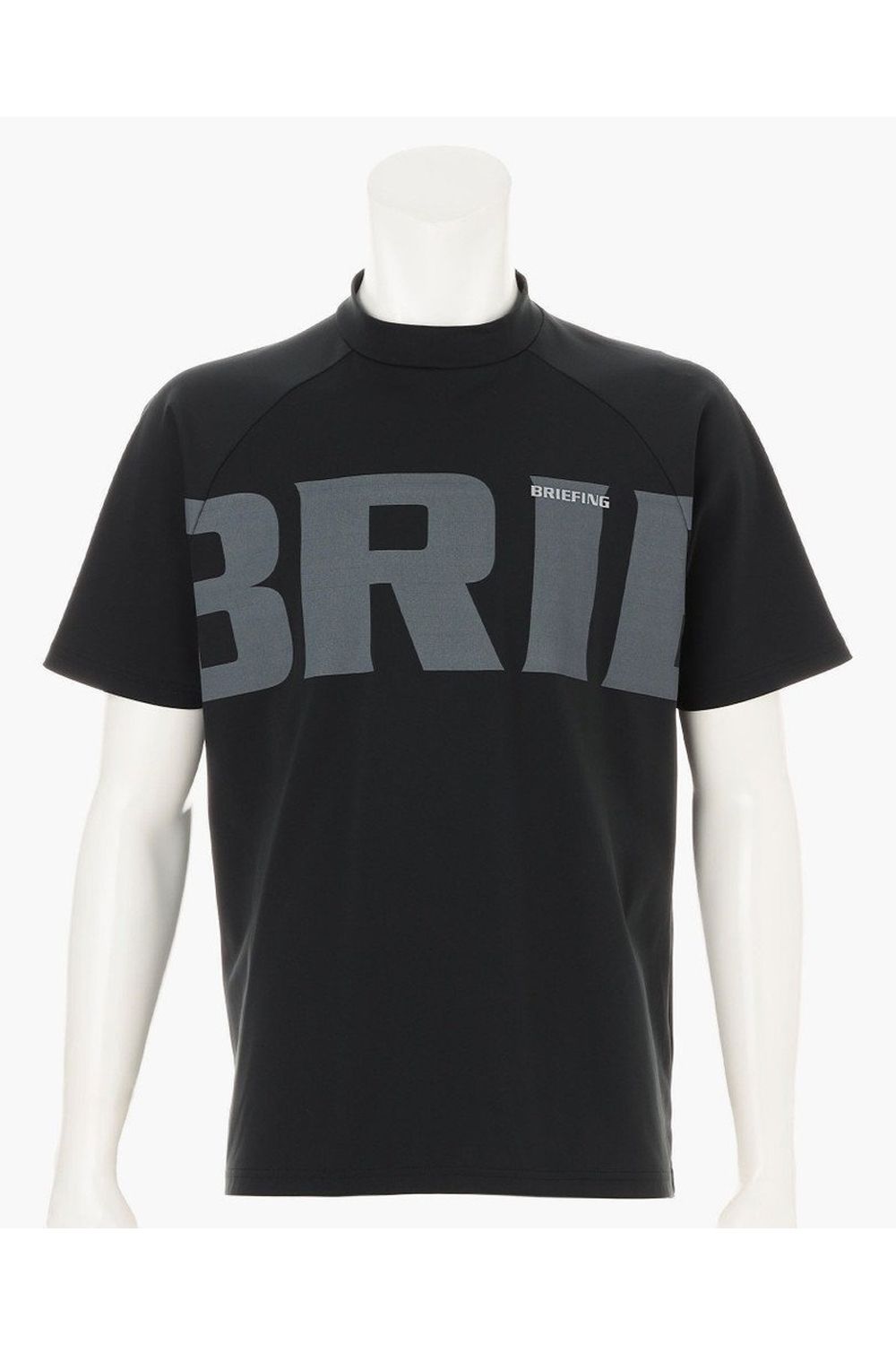 【26SS】 MEN’S BIG BEAT HIGHNECK / ビッグロゴ リラックスフィット モックネックTシャツ (ブラック)