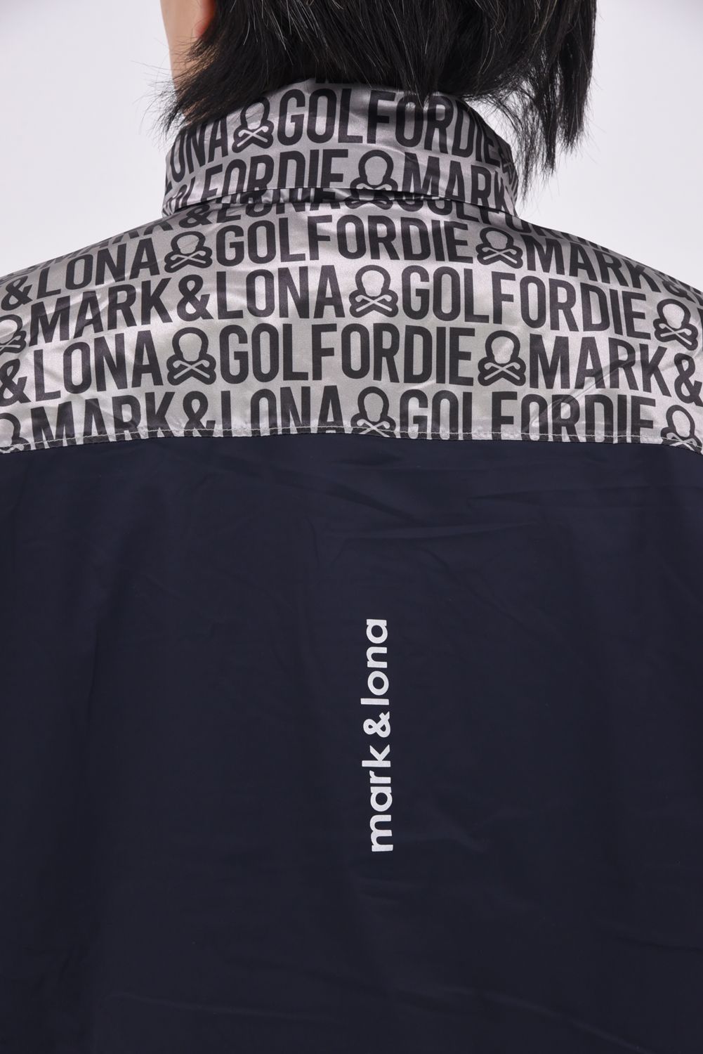 【25AW】 MATRIX SHIELD HALF ZIP JACKET / レターグラフィックジャカード ハーフジップ プルオーバージャケット (ブラック)