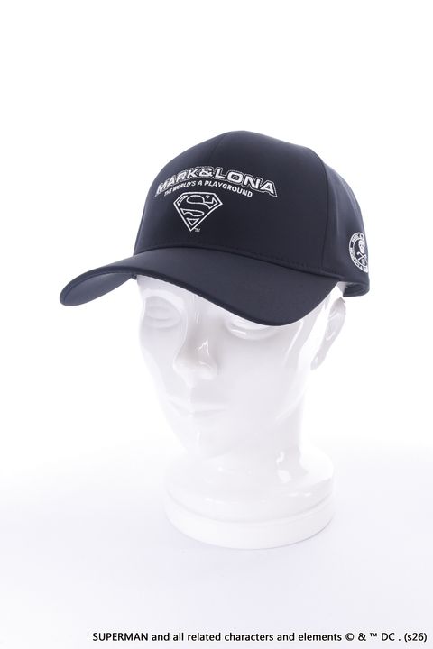 【26SS】【FER COLLECTION】 SUPER DRY TECH CAP / Supermanコラボレーション ベースボールキャップ (ブラック)